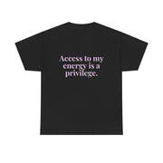 Access to my energy tee