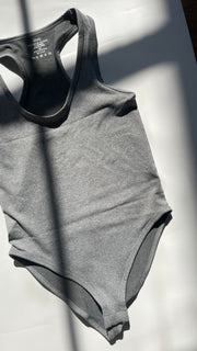 Grey Seamless Stretch Bodysuit